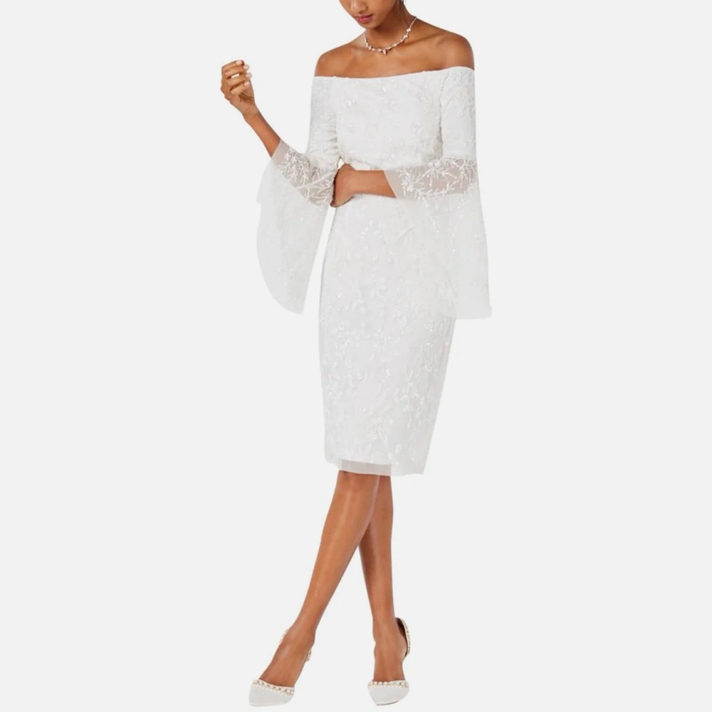 COPY - Adrianna Papel off the shoulder dress